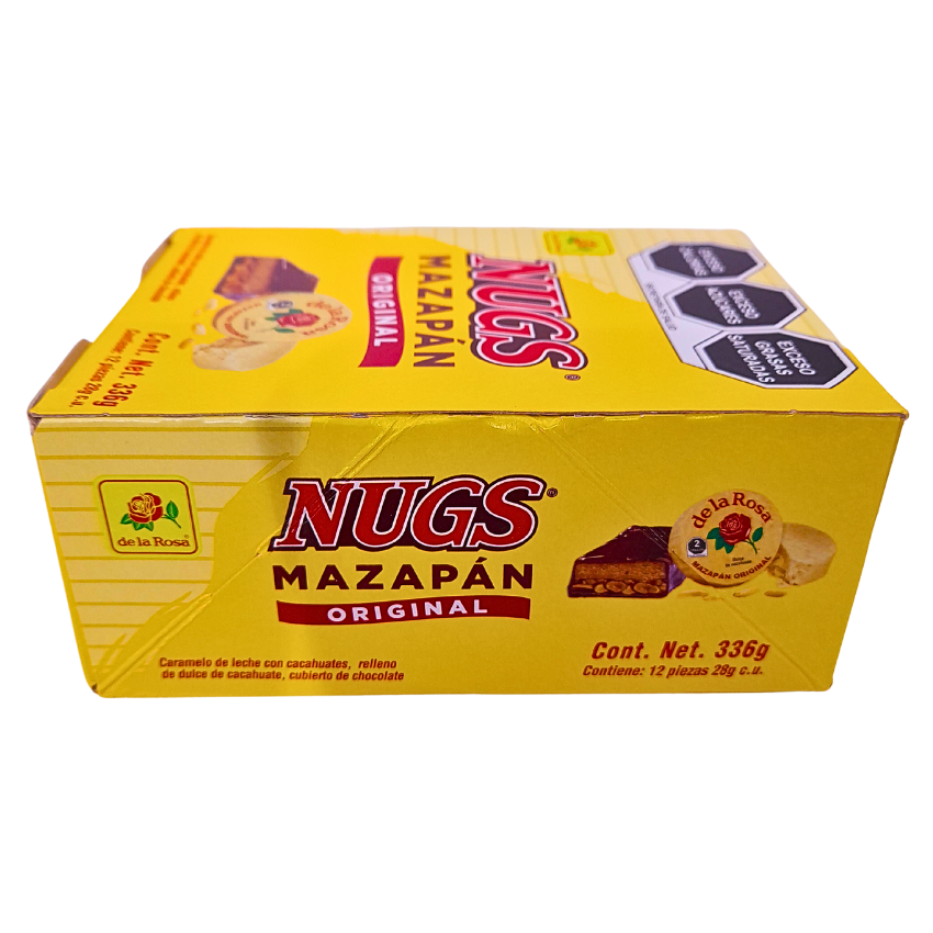 De la Rosa Barra Nugs Mazapán 12 Piezas