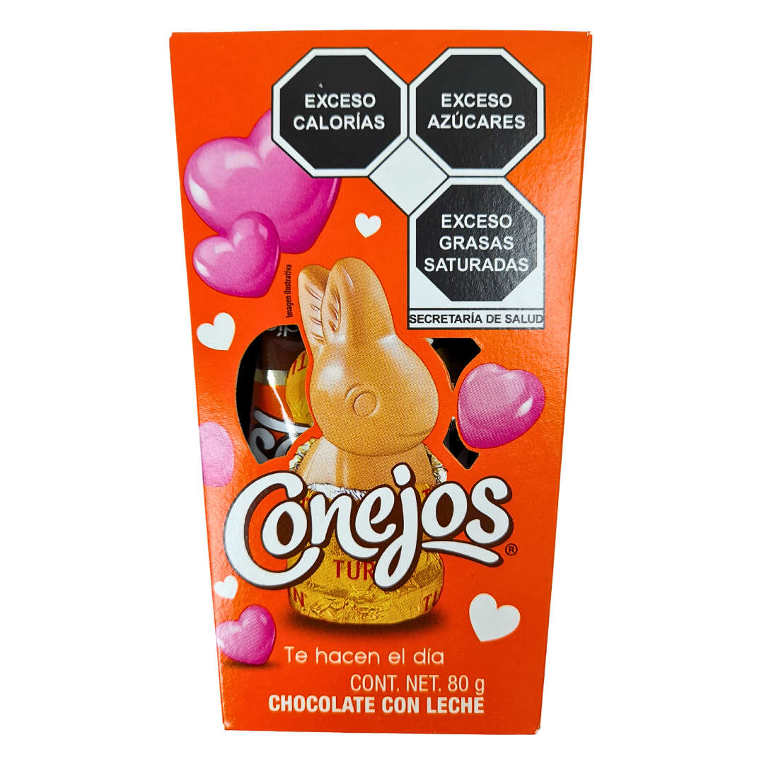 Mars Chocolate Turin Conejos San Valentín 80gr