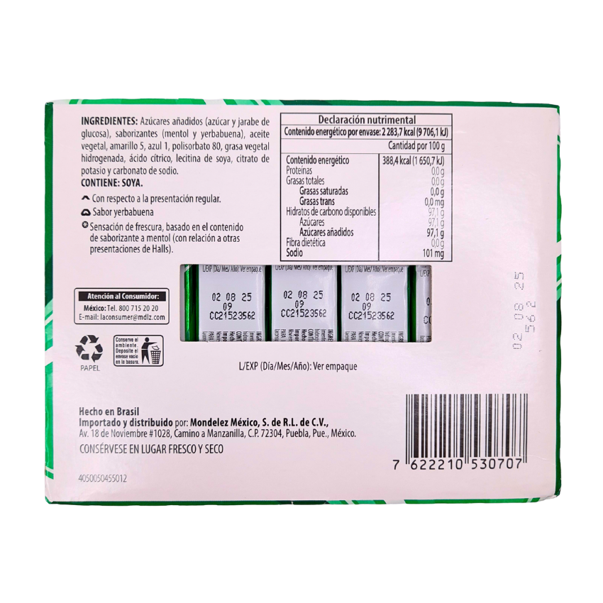 Adams Halls Mega Yerbabuena 21 Piezas