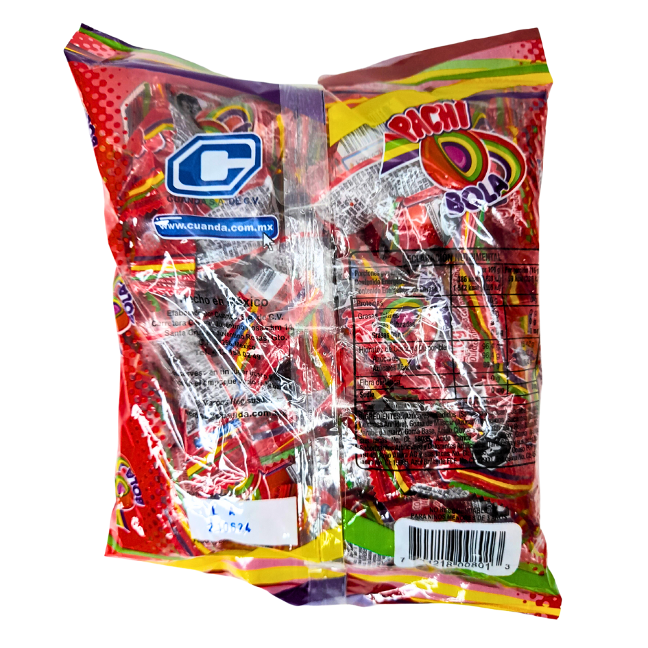 bolita de caramelo multi capa rellena con goma de mascar pachi bola cuanda