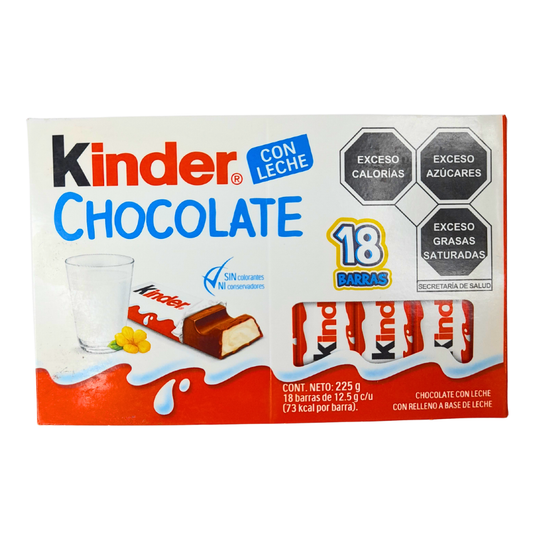 Ferrero Kinder Chocolate Con Leche 18pz