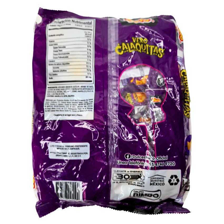 Vero Paleta Calaquitas Fresa-Sandía 40pz