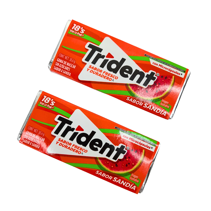 Adams Trident 18’s Val-U-Pack Sandía 12 Piezas