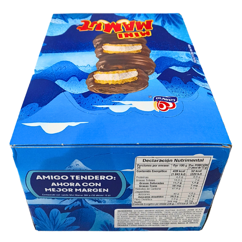 Gamesa Mini Mamut Chocolate 28pz