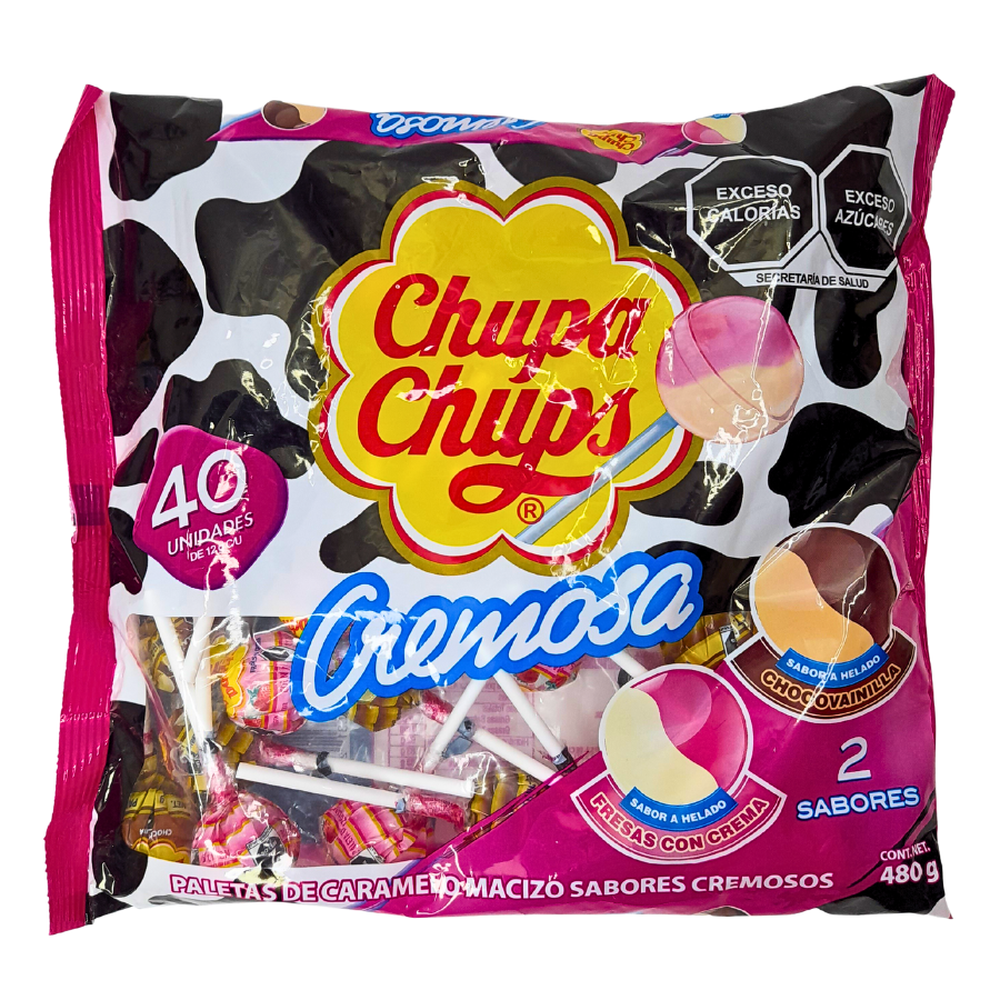 Paleta Cremosa Helado Combinada 40pz Chupa Chups Dulcerías Vázquez Dulcerías Y Abarroteras 3690