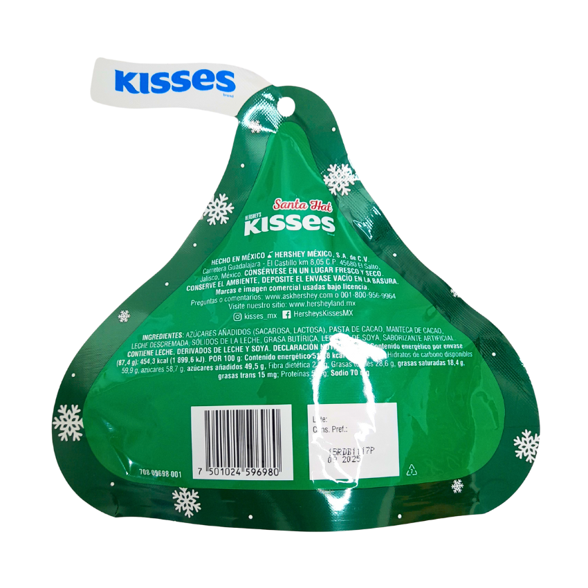 Hershey’s Kisses Sobre Navideño 87gr