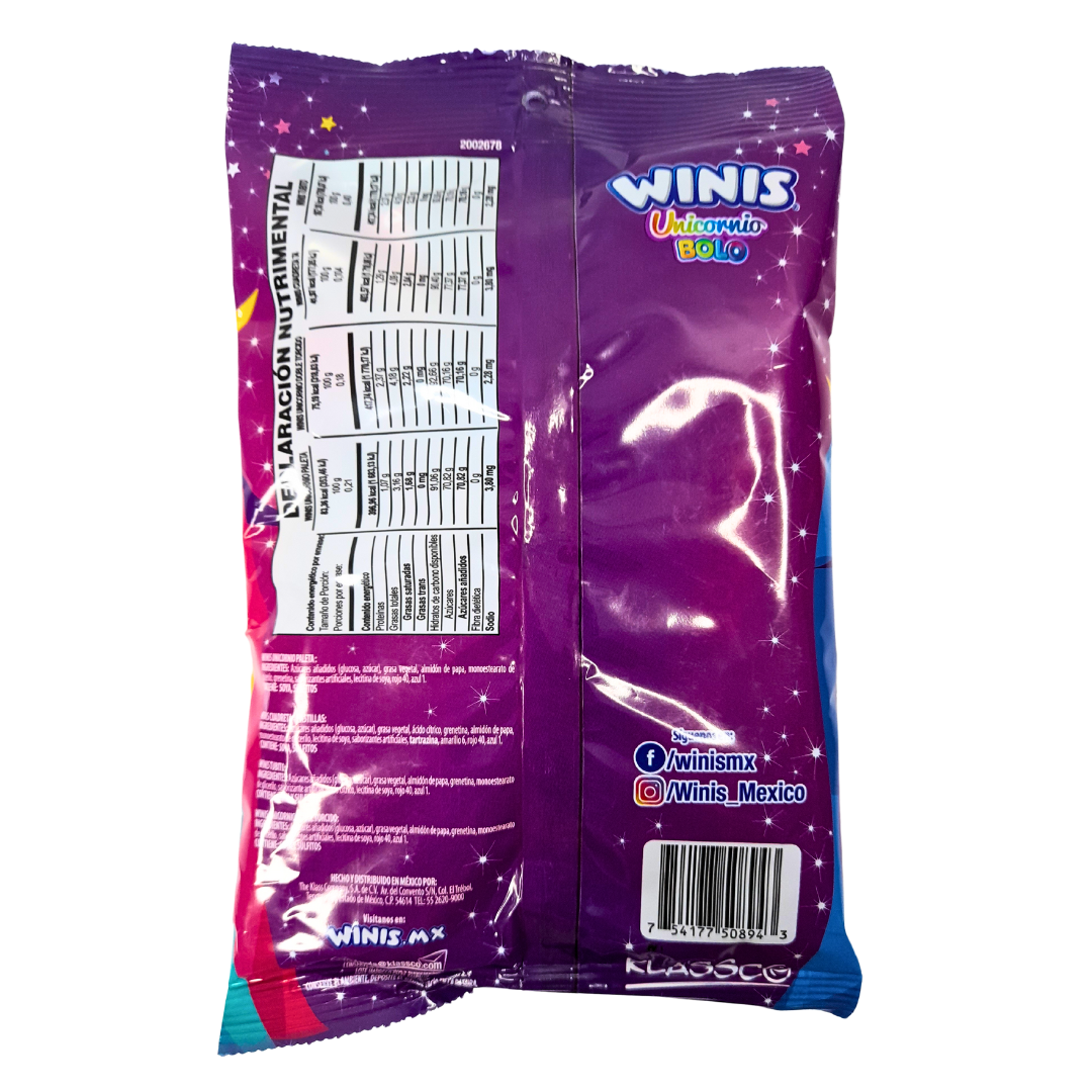 Winis Fiesta Bolo Unicornio 100gr