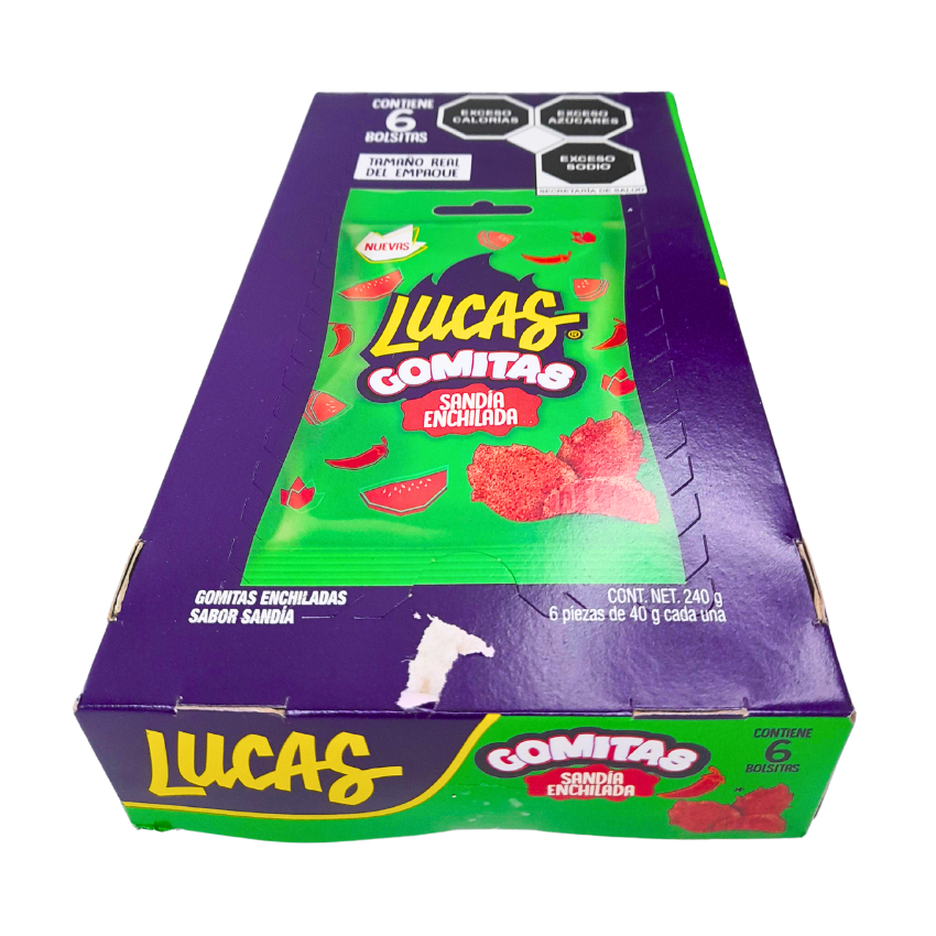 Mars Lucas Gomitas Sandía Enchilada 6pz 40gr