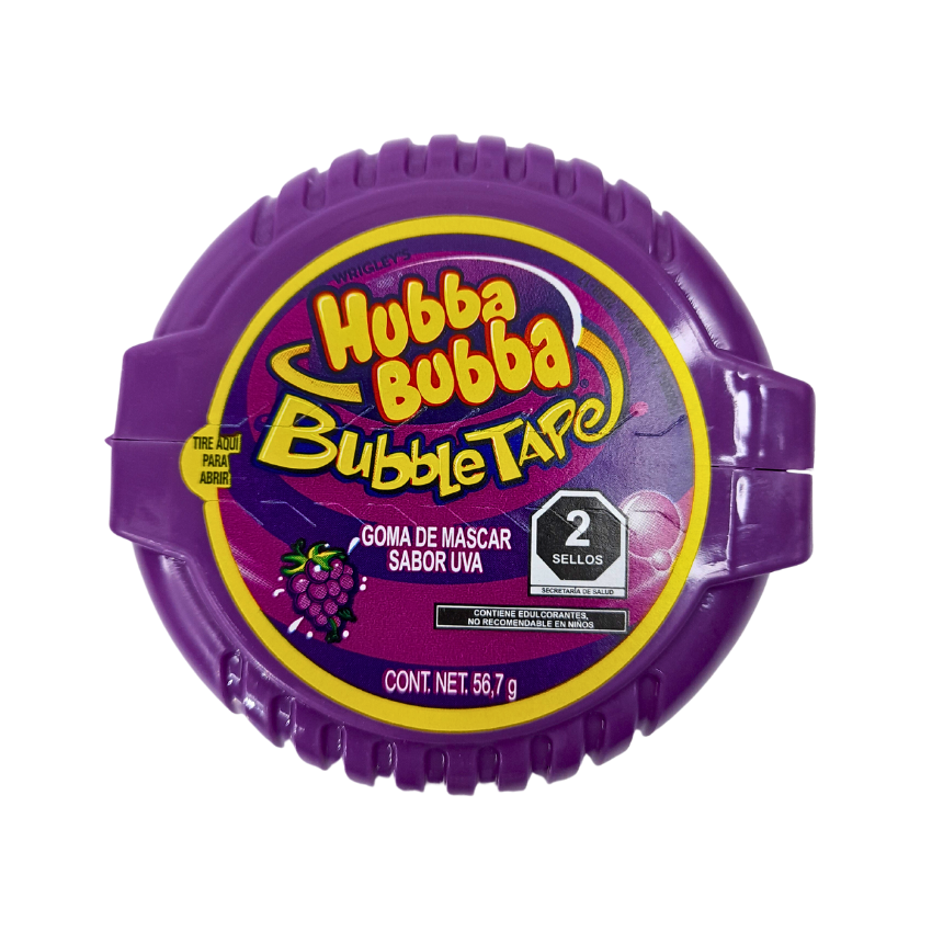 Mars Wrigleys Hubba Bubba Sabor Uva 6 Piezas