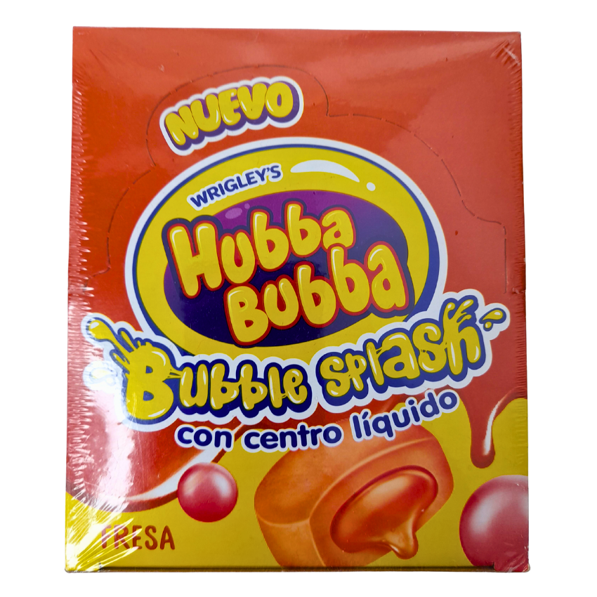 Mars Wrigleys Hubba Bubba Bubble Splash Fresa 45 Piezas