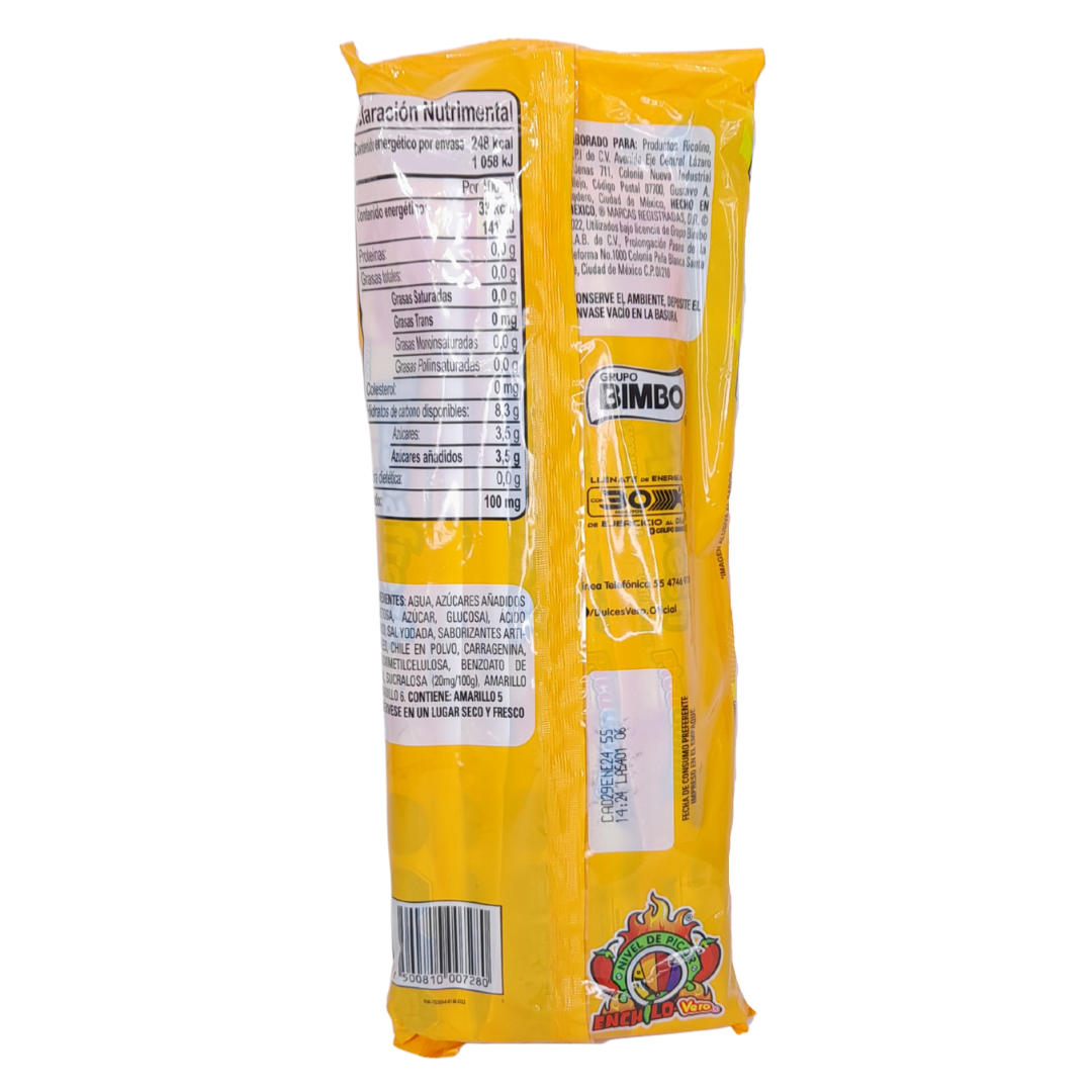 bolis de jugo sabor pica goma mango de dulces vero