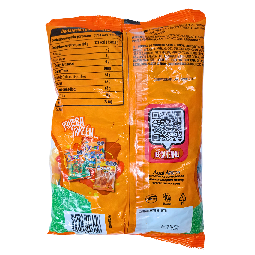 gomitas de grenetina con sabores frutales ositos mogul arcor
