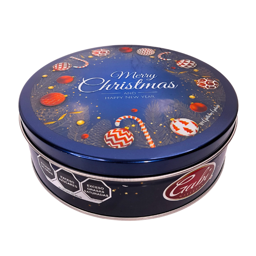 Galletas Navideñas Mantequilla Fina Gaby Estuche Metálico 230gr