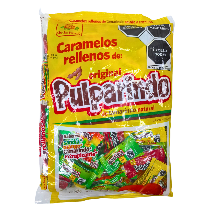 De la Rosa Caramelos Rellenos de Pulparindo 100pz