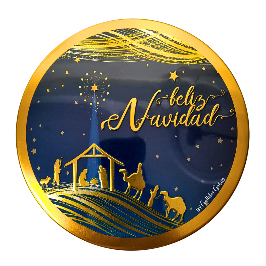 Galletas Navideñas Mantequilla Fina Gaby Estuche Metálico 230gr