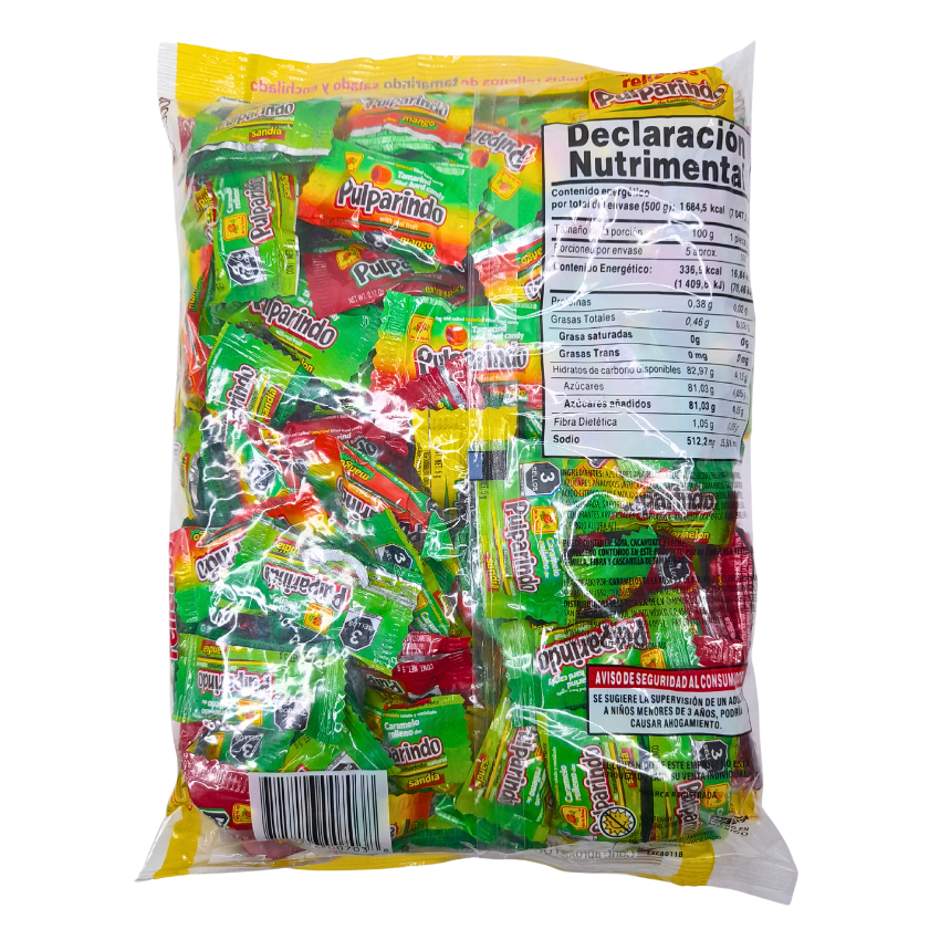 De la Rosa Caramelos Rellenos de Pulparindo 100pz