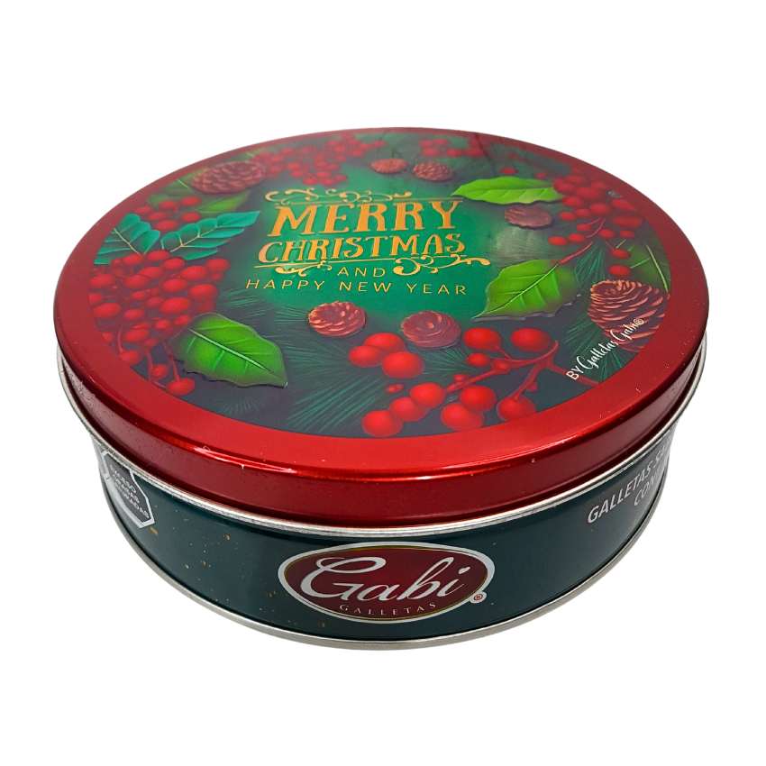 Galletas Navideñas Mantequilla Fina Gaby Estuche Metálico 230gr