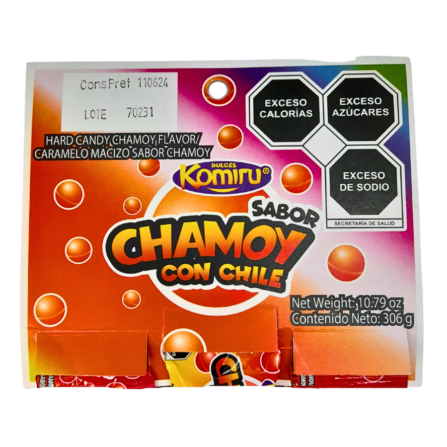caramelo macizo sabor chamoy komiru