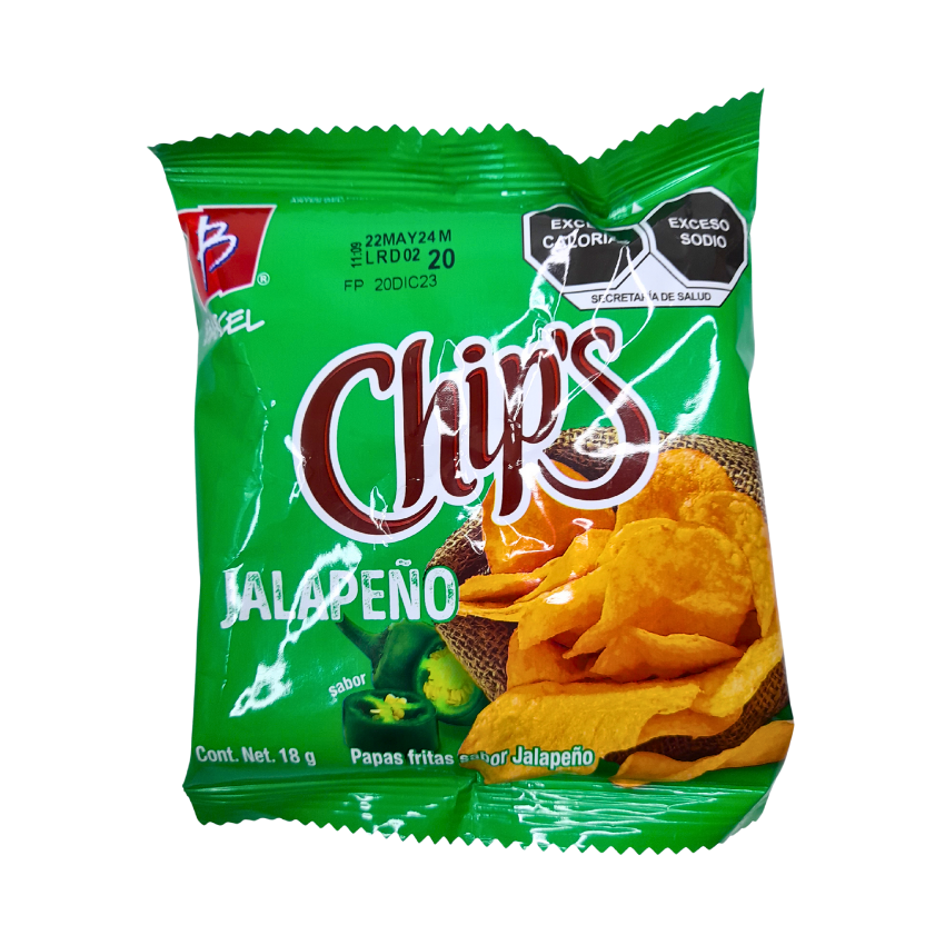 Barcel Chips Jalapeño Pack 25 Piezas