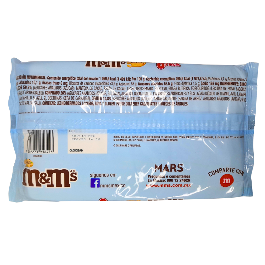 Mars M&M’s Galleta Crujiente 6pz