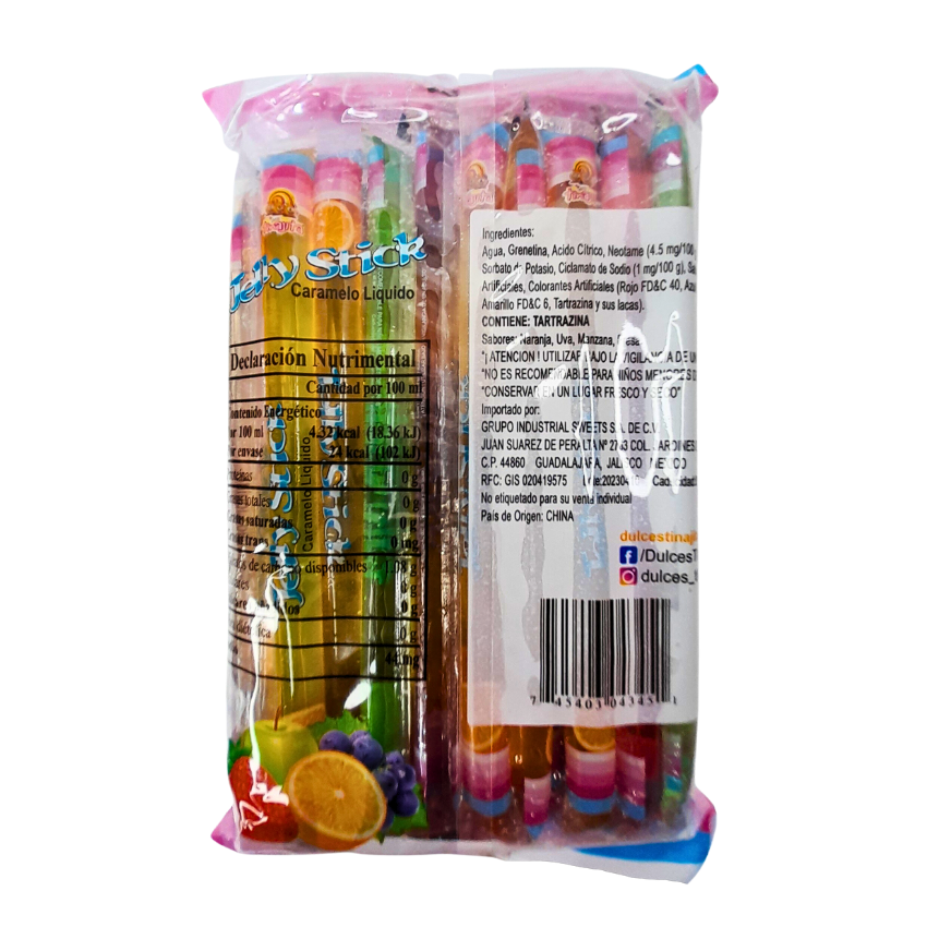 La Tinajita Gelatina Jelly Stick 30pz
