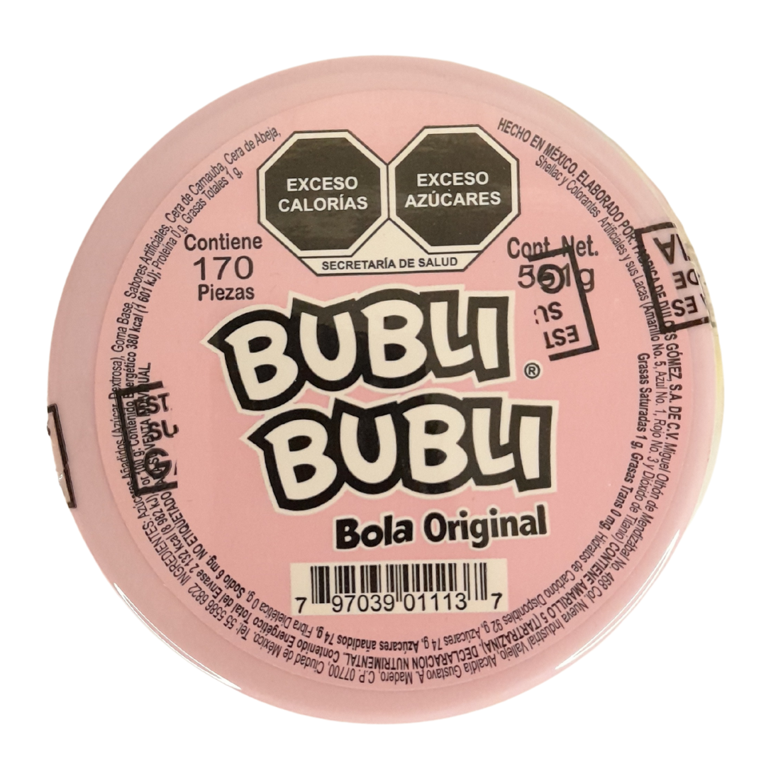 chiclera con goma de mascar confitada bubli bubli