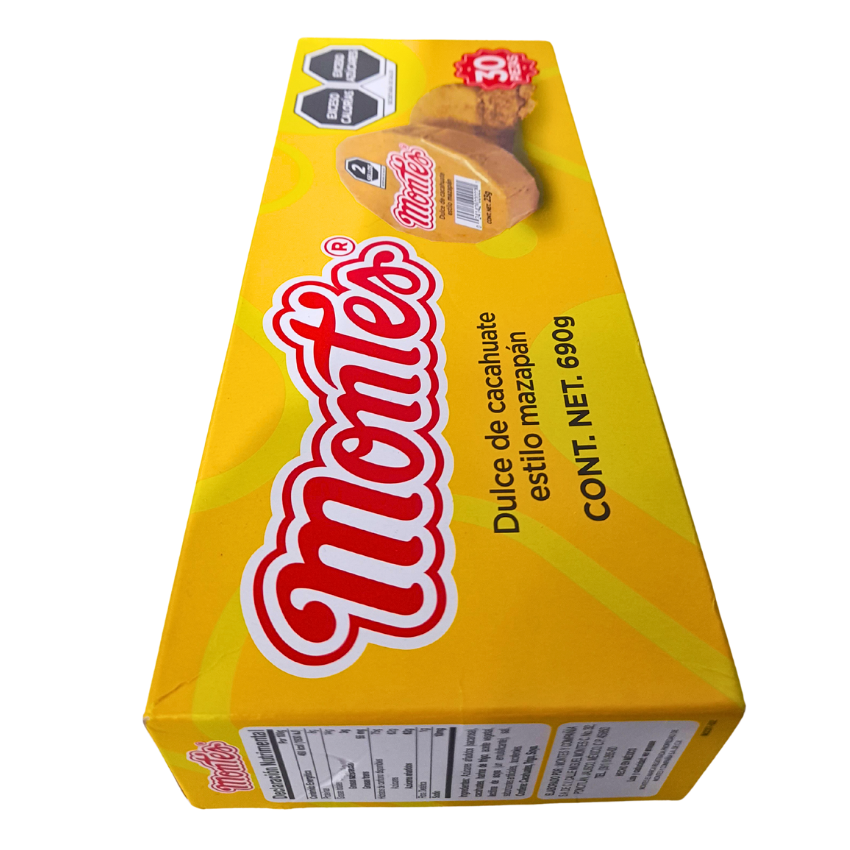 Dulces Montes Mazapán Cacahuate 30pz
