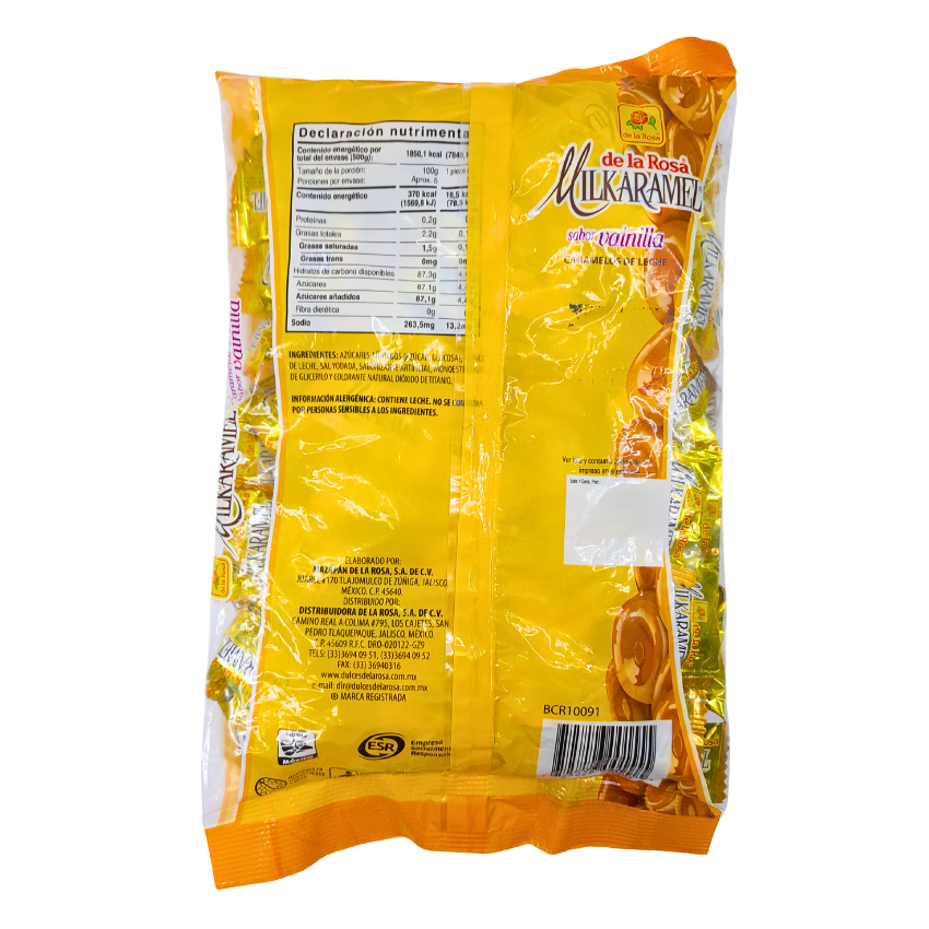 De la Rosa Caramelo Milkaramel Vainilla 500gr