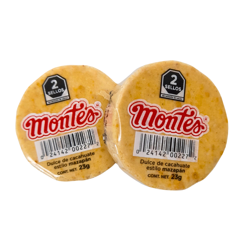 Dulces Montes Mazapán Cacahuate 30pz