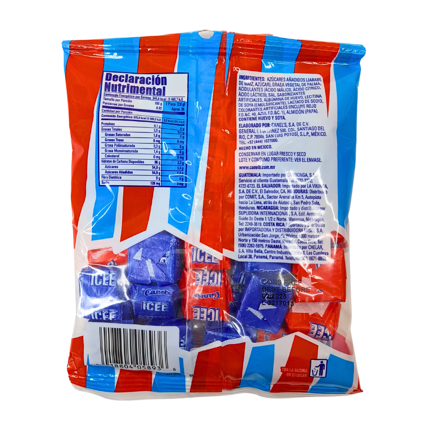 Canels Cuadreta Caramelo Suave Icee Cereza y Mora 92gr
