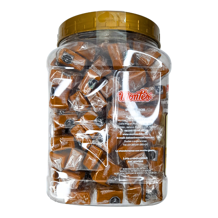 caramelo suave chiclosos sabor vainilla y dulce de leche caramel montes
