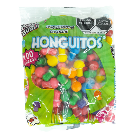 goma de mascar confitada honguitos bubli bubli