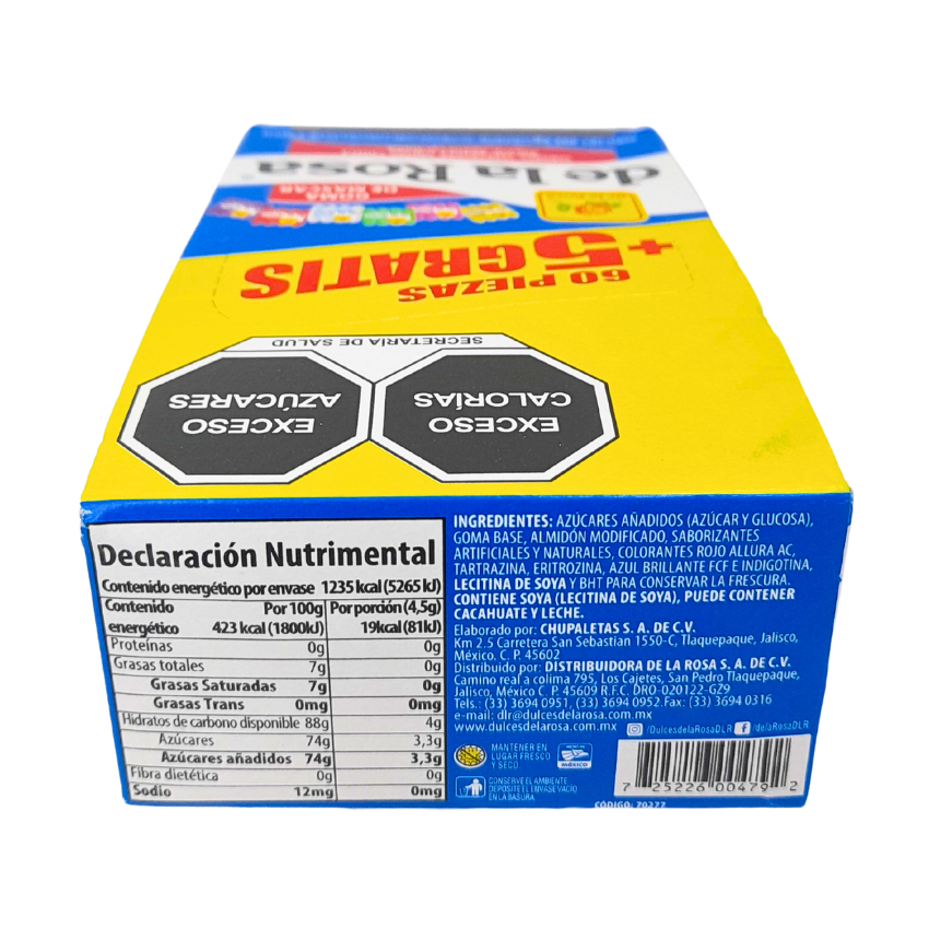 De la Rosa Chicle 4’s Pack Original 60pz