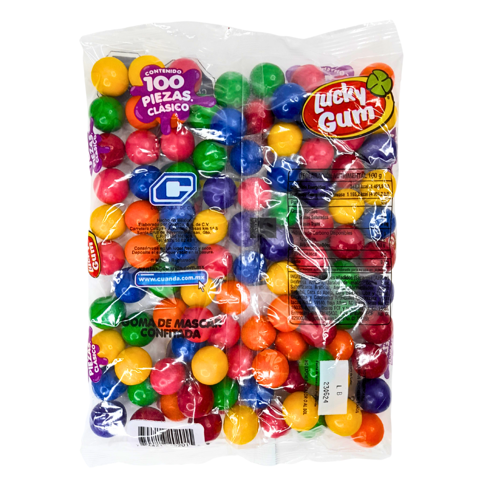 goma de mascar confitada con sabores surtidos lucky gum cuanda