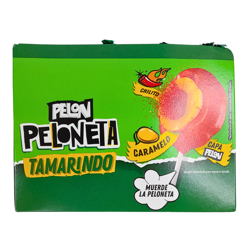 Pelón Peloneta Tamarindo 12 Piezas