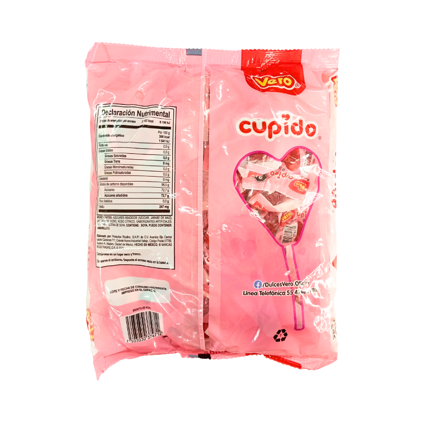 Vero Paleta Cupido Cereza 40pz