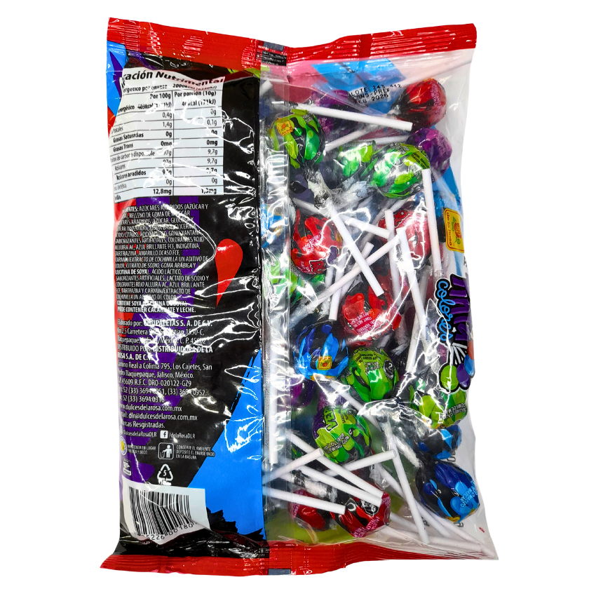 De la Rosa Paleta Mini Pinta Colores 40pz