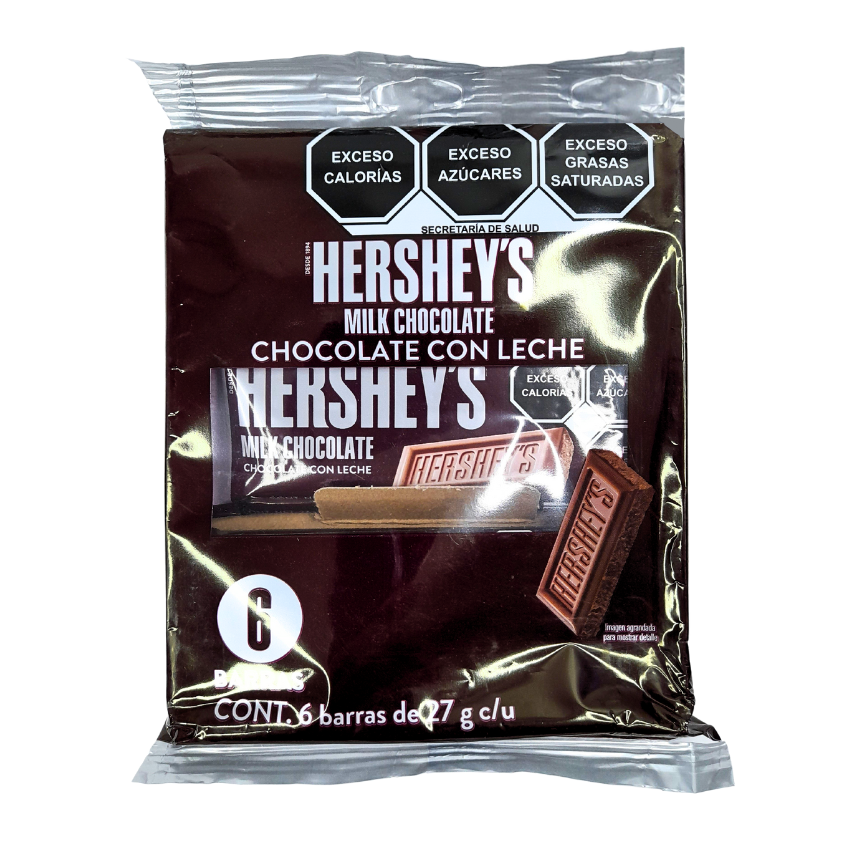 Hershey's Barra Chocolate con Leche 6pz