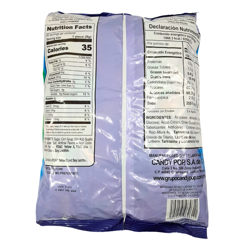 Caramelo Bolitochas Surtidas Candy Pop 60pz