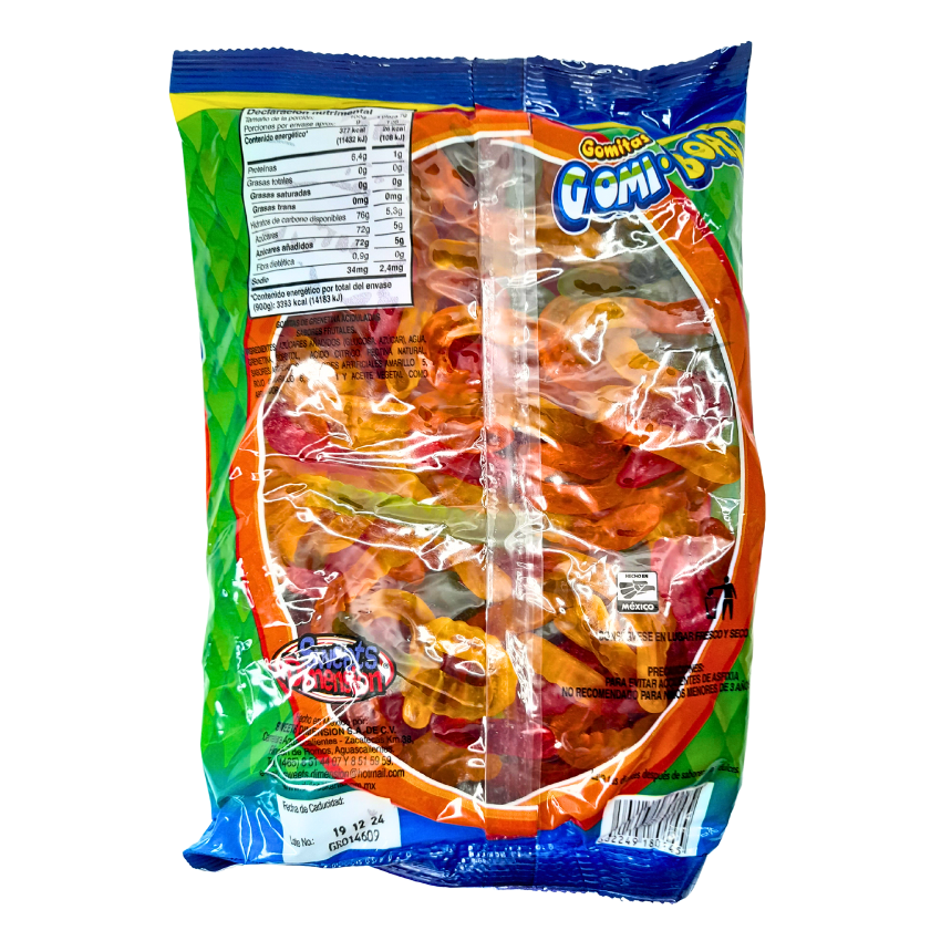 gomitas de grenetina con sabores frutales gomi boas karla