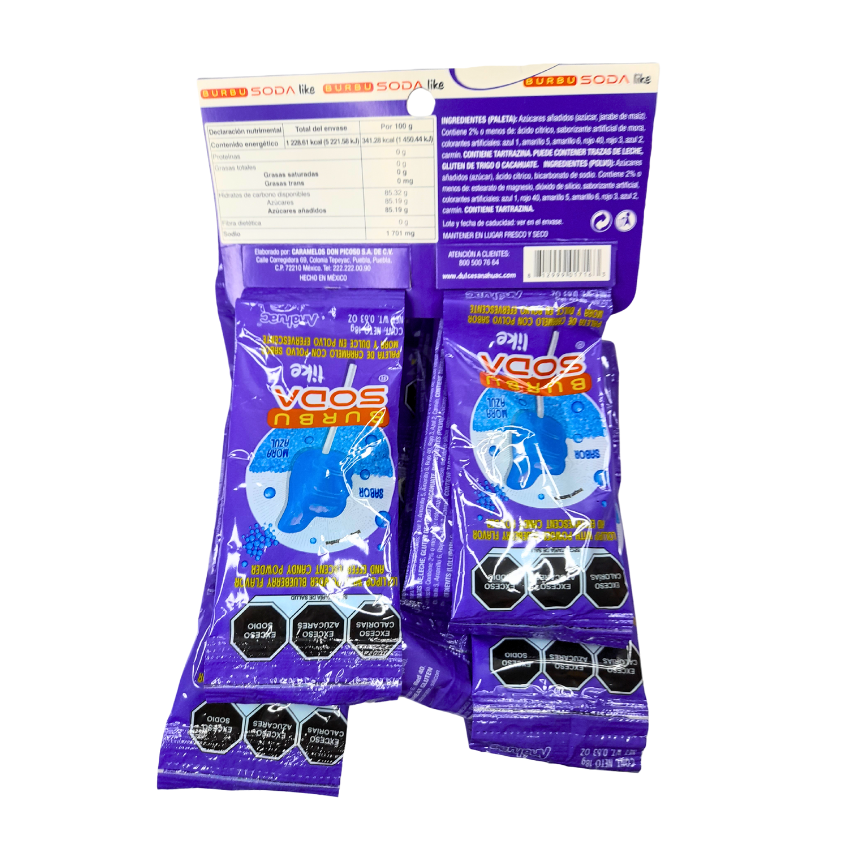 Anahuac Paleta Like Burbusoda Mora 20pz