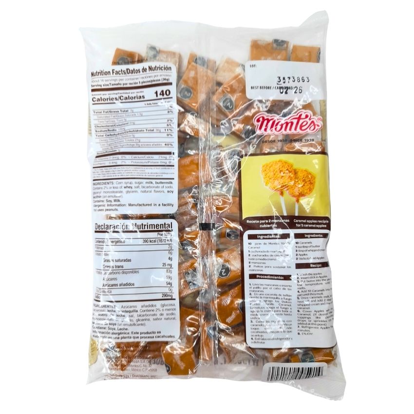 Dulces Montes Chicloso Caramel Vainilla 500gr