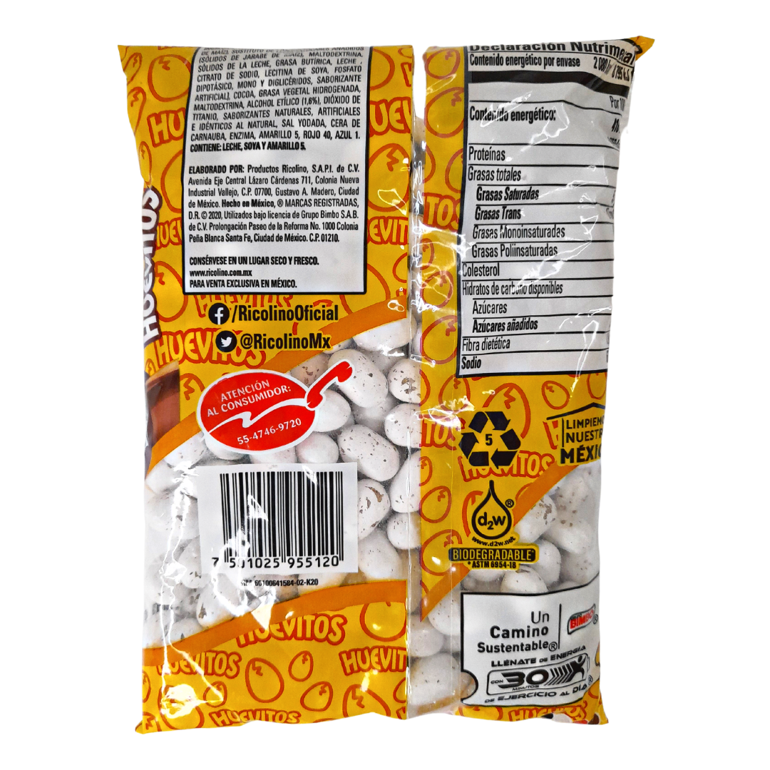 huevito de chocolate confitado con sabor mentolado