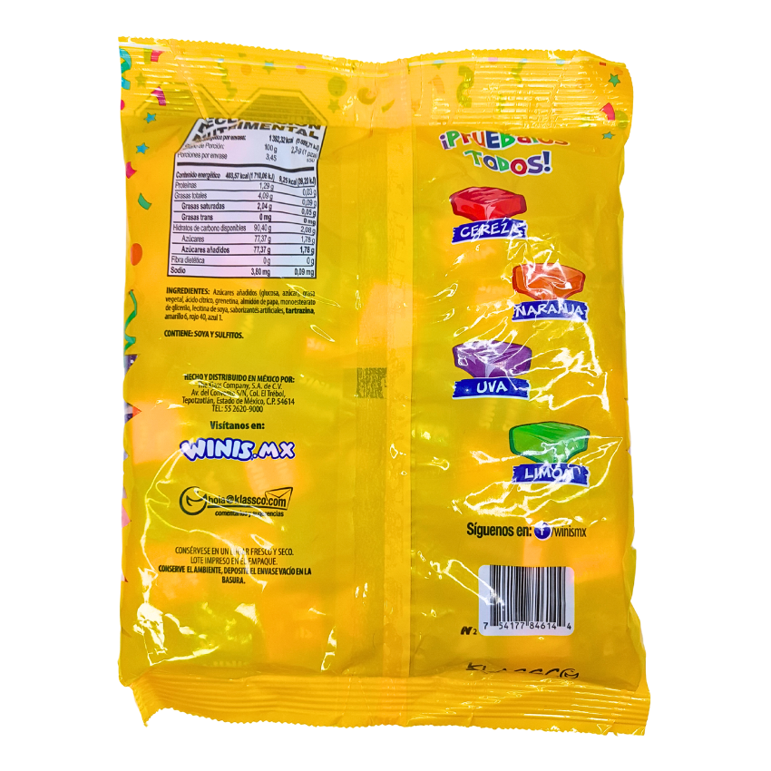 Winis Caramelo Suave Surtido 150pz