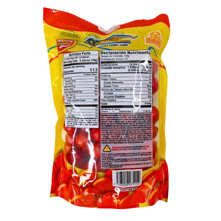 gomita de grenetina confitada sabor tamarindo con chile gomi gestos las delicias