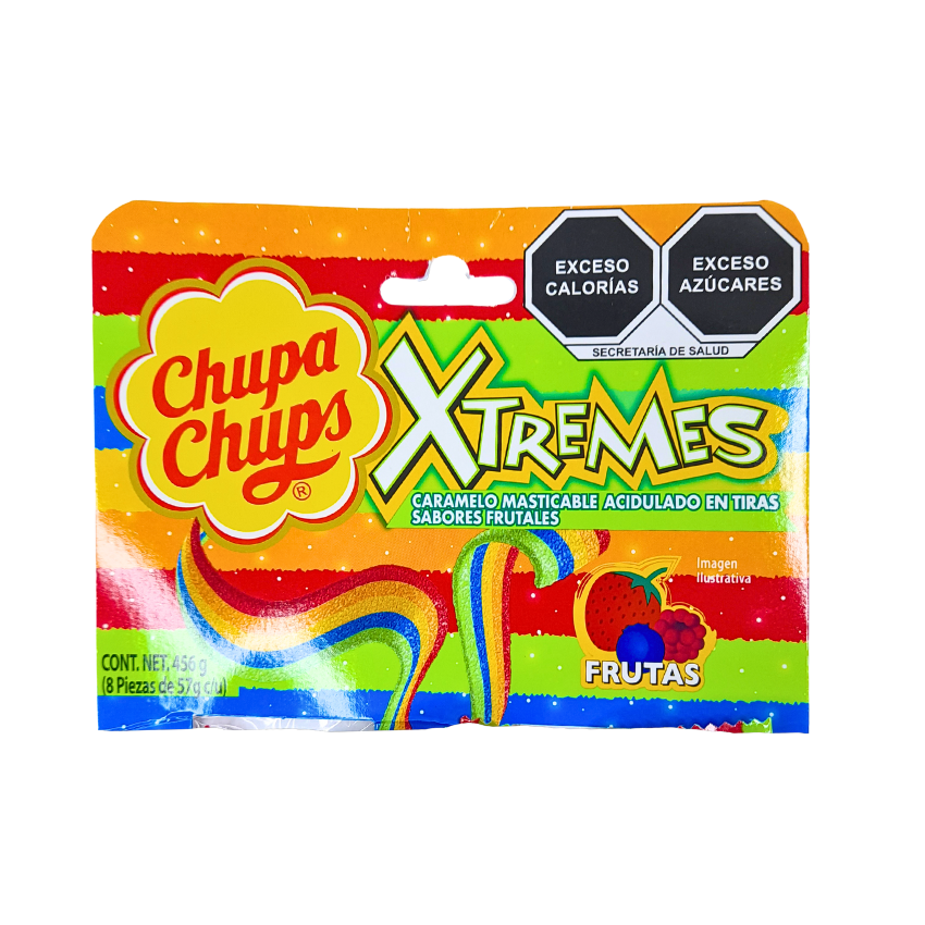 Chupa Chups Xtremes Aciditos Tira 8pz
