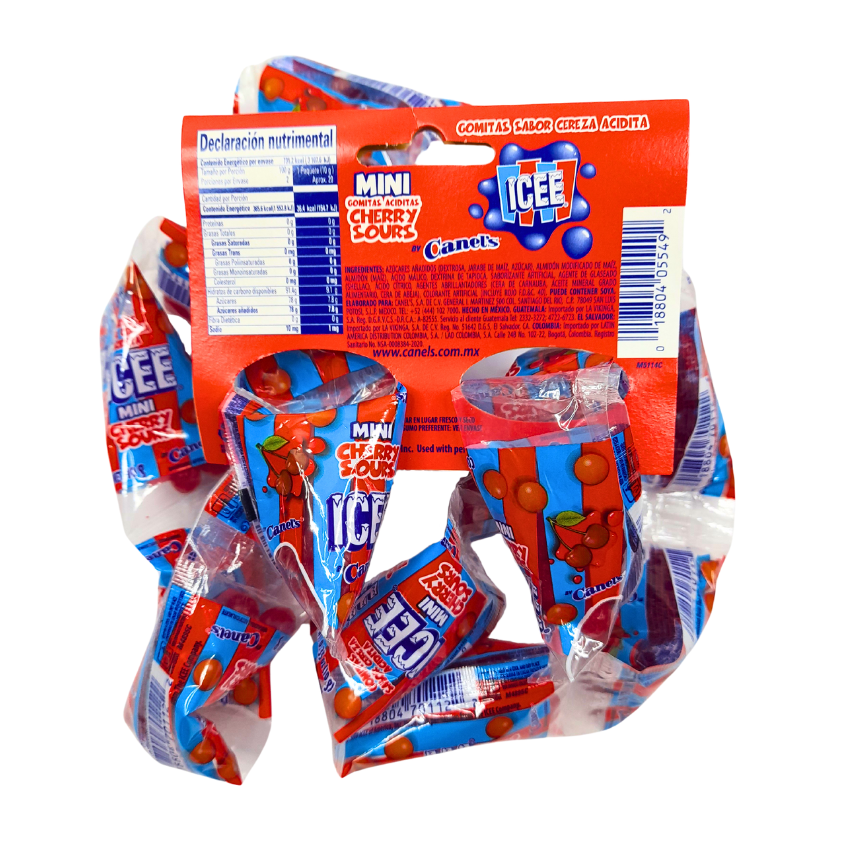 Canel’s Icee Mini Cherry Sours Tira 20pz