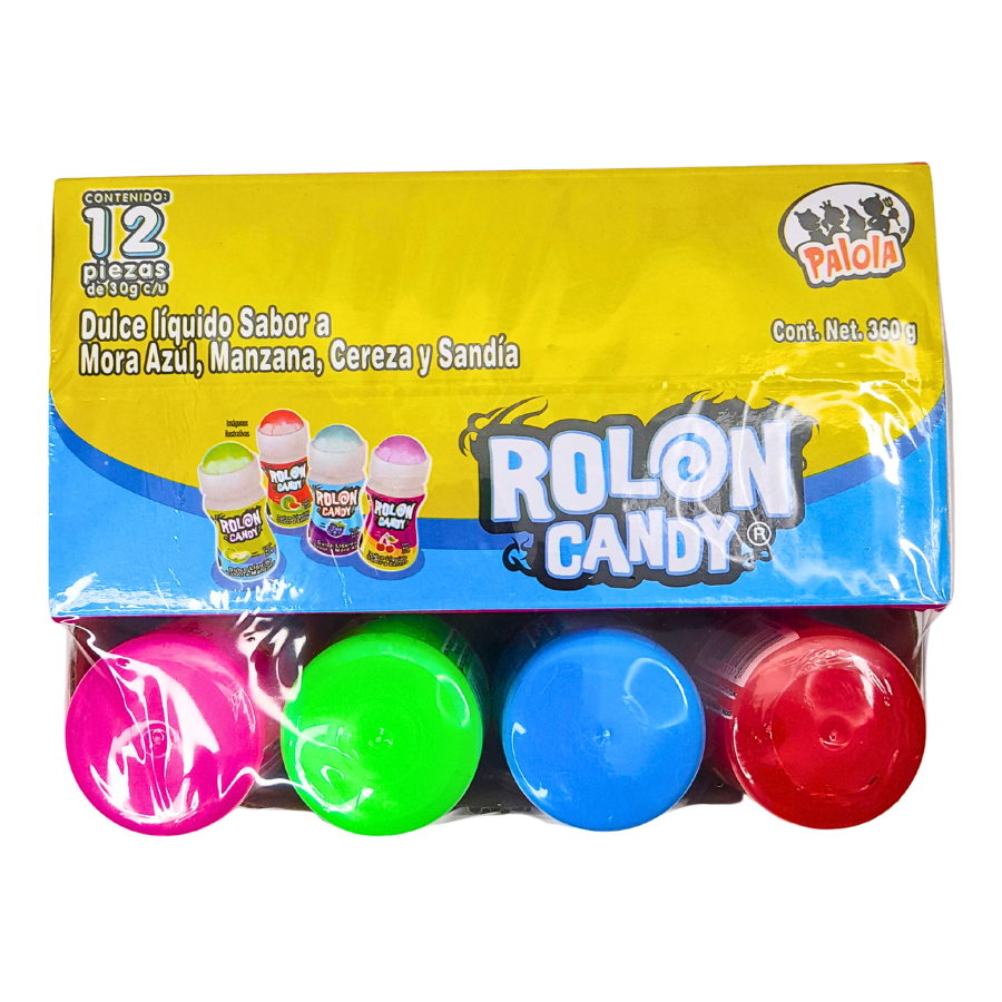 caramelo líquido sabores frutales mora azul, manzana, cereza, sandía candy rolon delicias