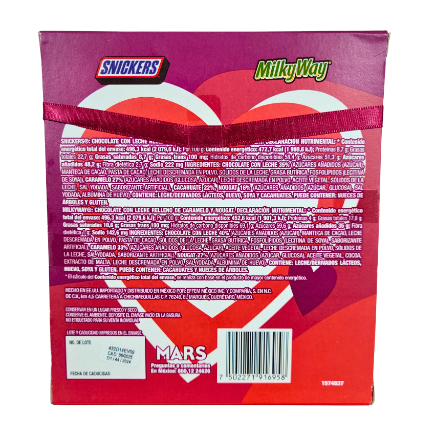 Mars Surtido de Chocolates Snickers y MilkyWay 105g