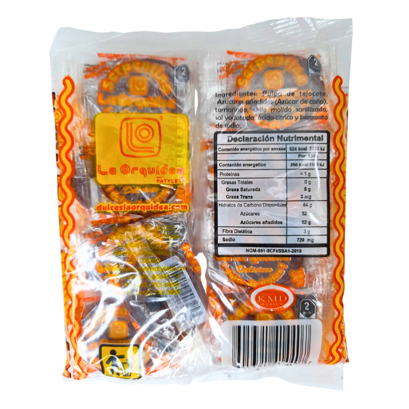 caramelo con tamarindo en forma de serpenita la orquidea